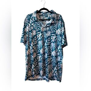 Chubbies Men's Tropical Green and White  Polo Size XXL